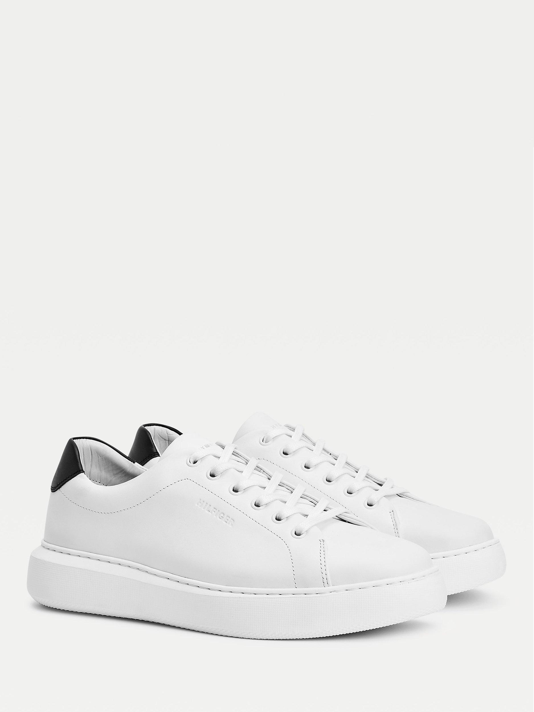 Tommy Hilfiger Leather Trainers, White