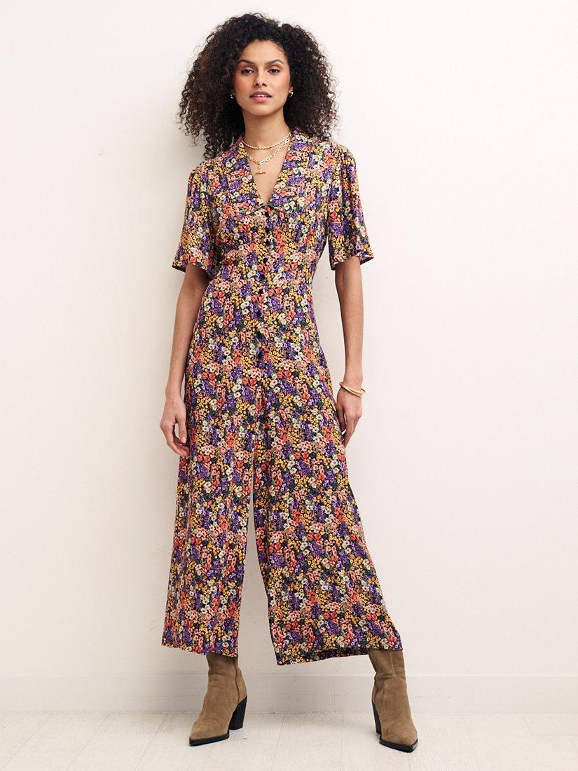 Nobody's Child Petite Daisy Safran Floral Jumpsuit, Multi