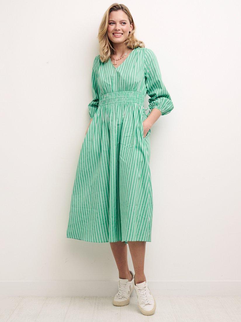Nobody's Child Cassie Striped Midi Dress, Green