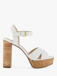 Dune London Jealous Cross Strap Platform Heel Sandals