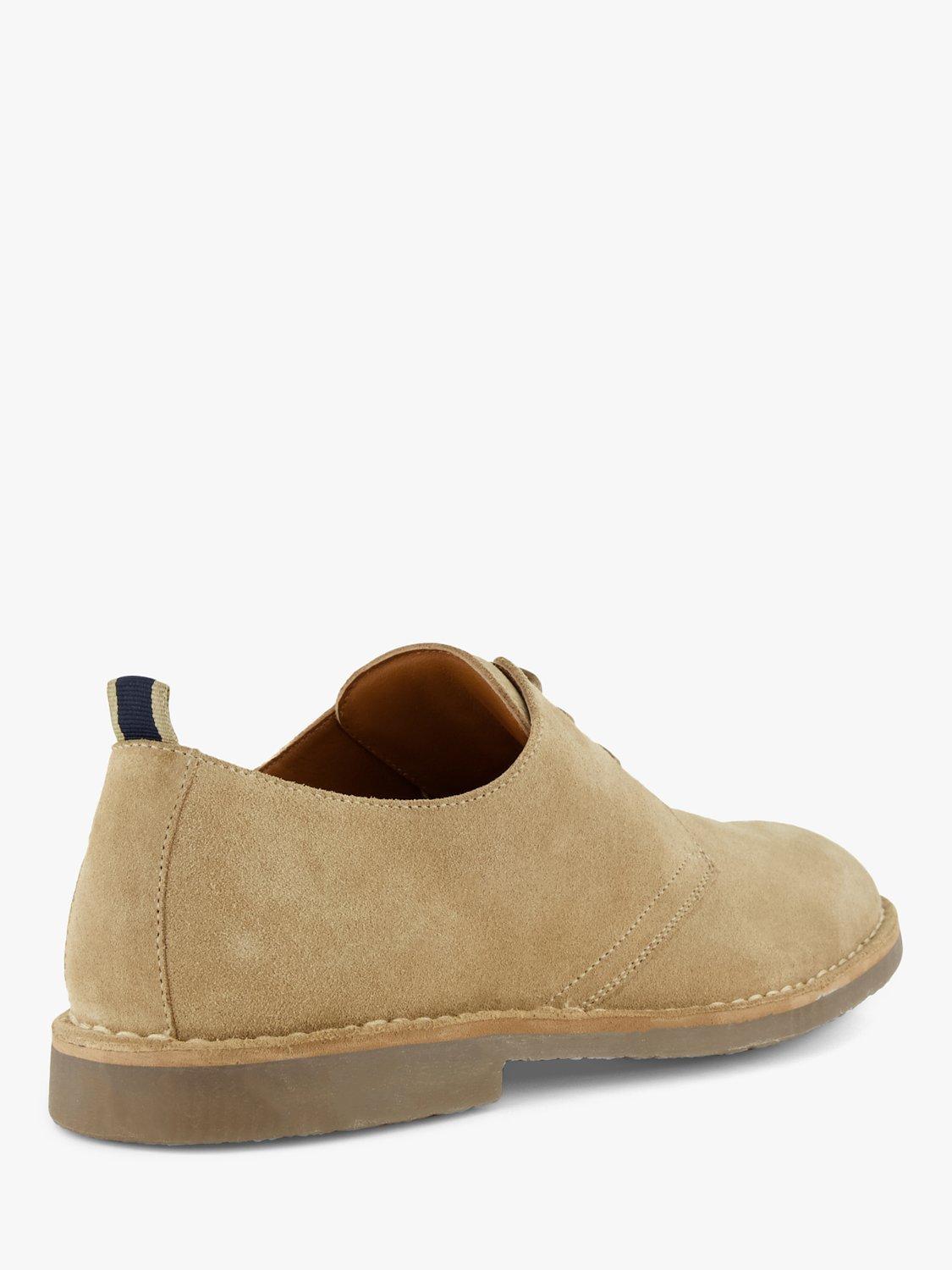 Product image 3 of 6, which shows Dune London Brooked Suede Chukka Shoes, Stone, EU40