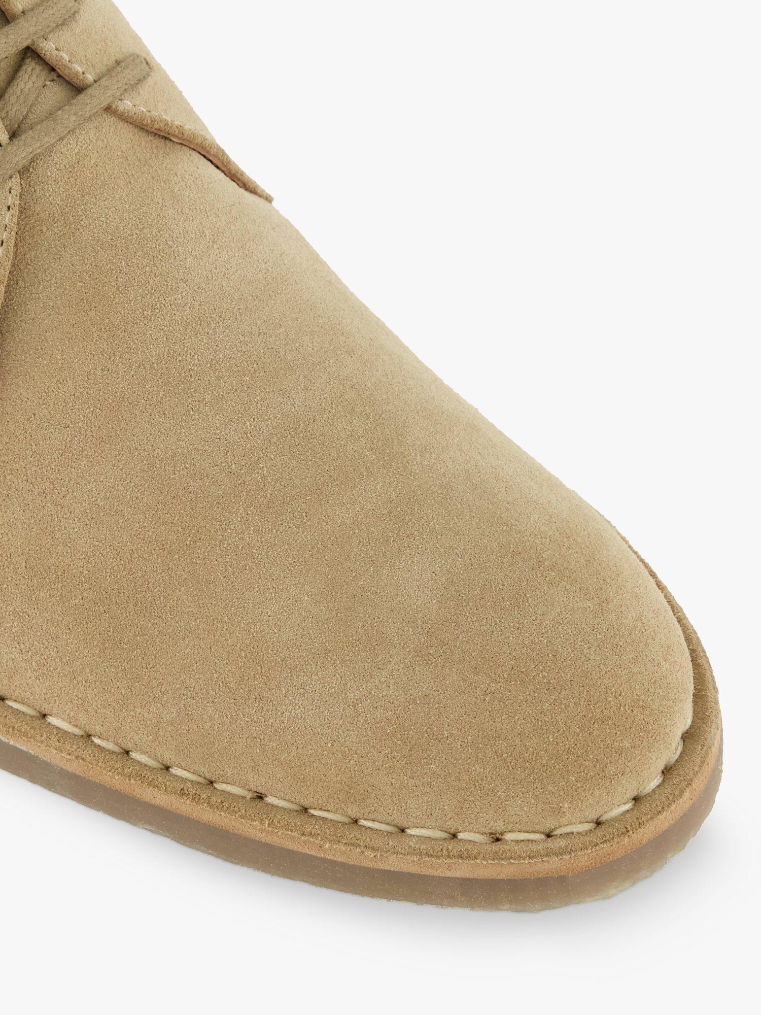 Product image 5 of 6, which shows Dune London Brooked Suede Chukka Shoes, Stone, EU40
