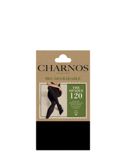 Charnos 120 Denier Opaque Tights, Black - view 2, Black