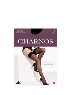 Charnos 10 Denier Elegance Hold Ups - view 2, Black