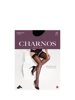 Charnos 10 Denier Elegance Stockings - view 2, Black