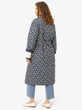 Noa Noa Marit Floral Quilted Longline Coat, Blue/Multi