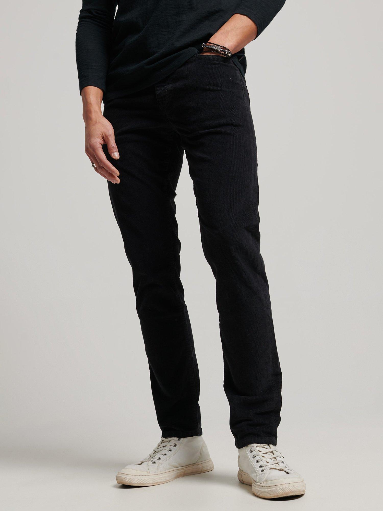 Superdry Slim Corduroy Jeans, Black