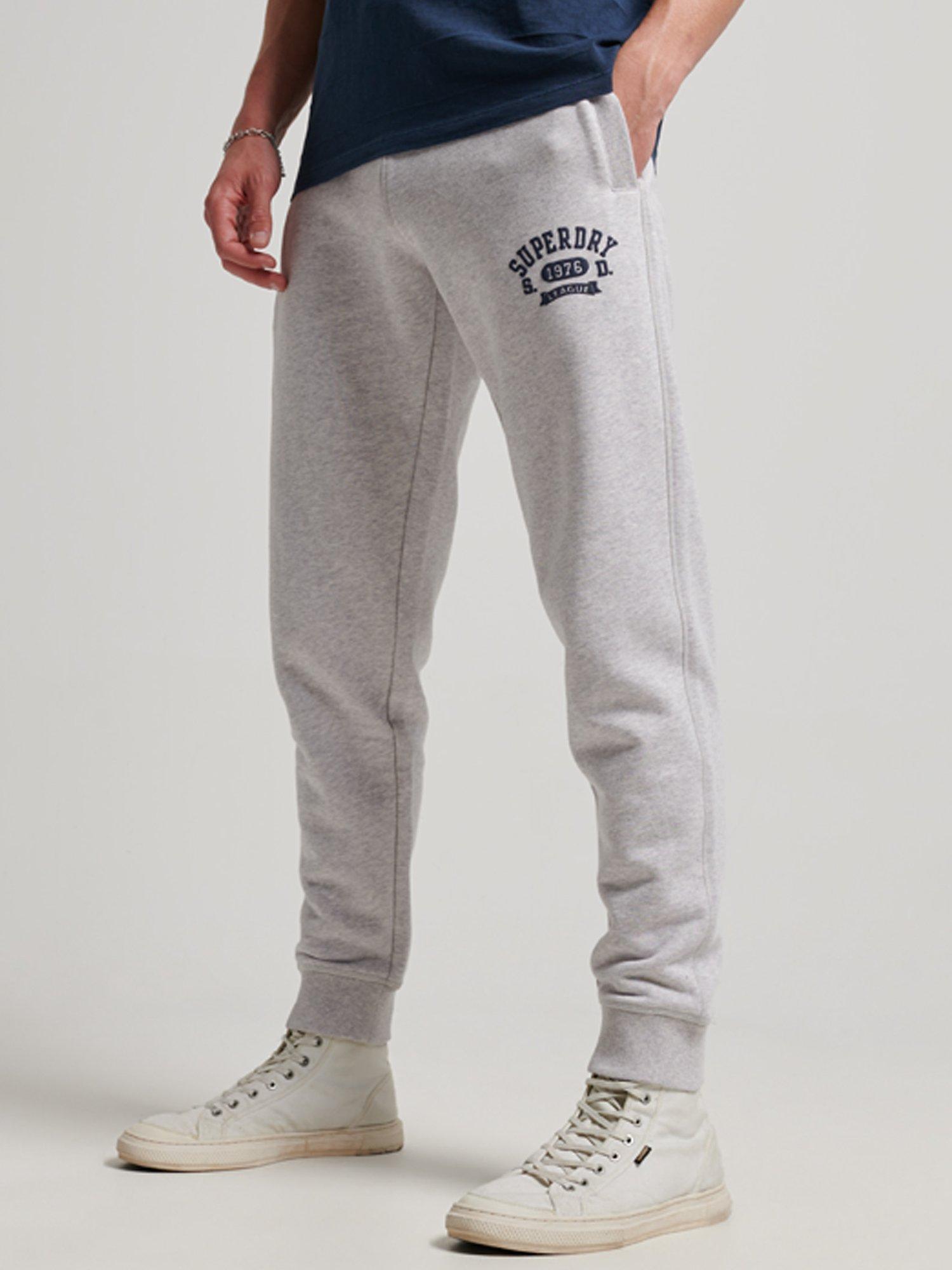Superdry Vintage Gym Athletic Joggers, Glacier Grey Marl