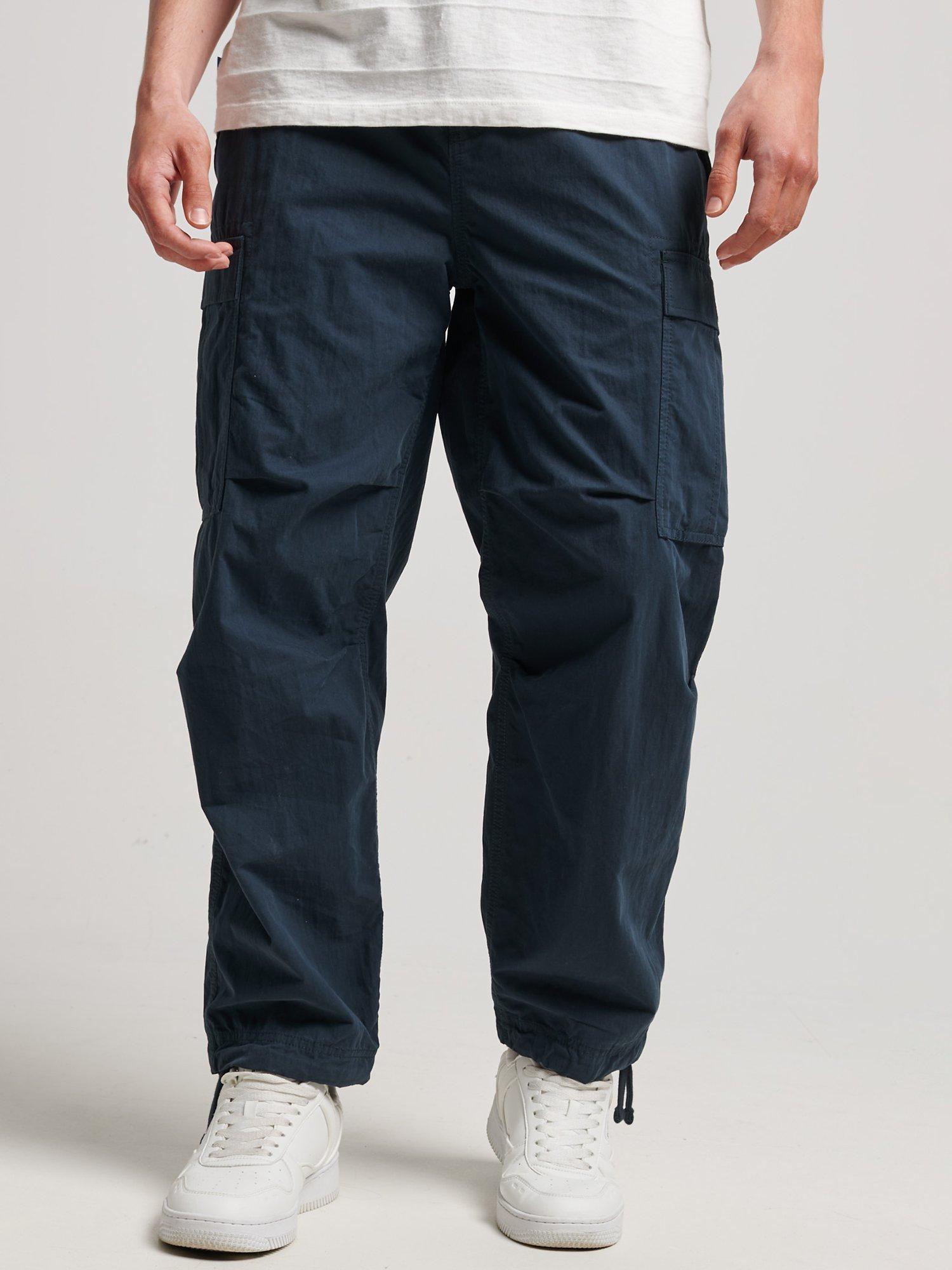 Superdry Parachute Grip Trousers, Midnight Navy