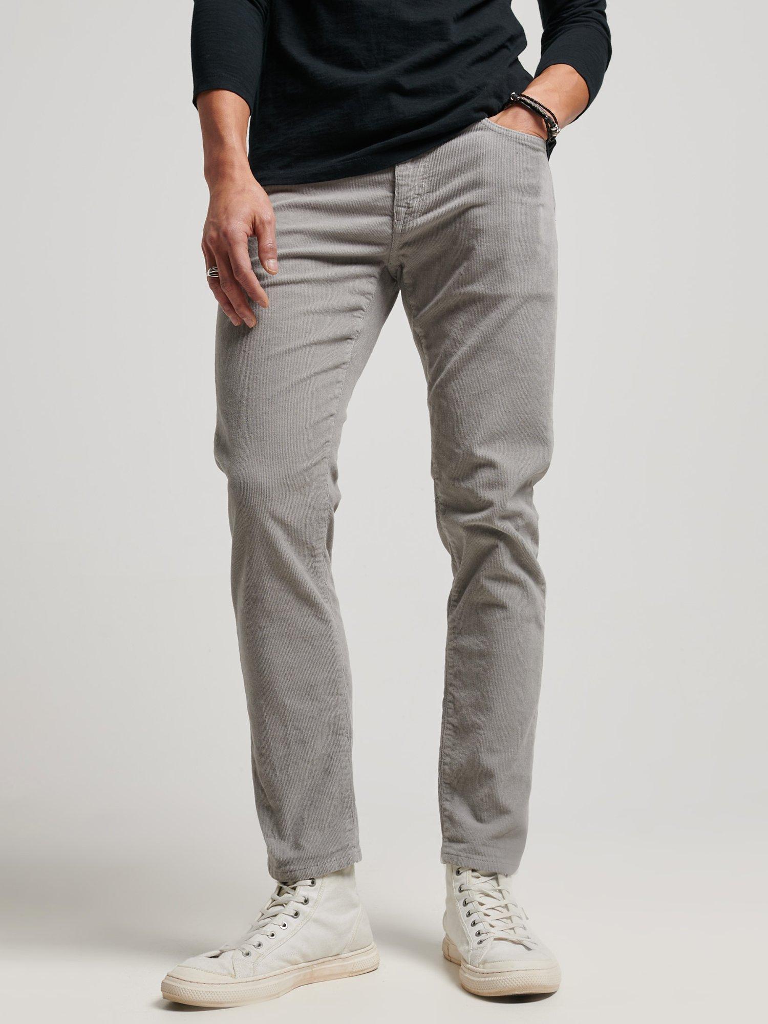 Superdry Slim Corduroy Jeans, Washed Black