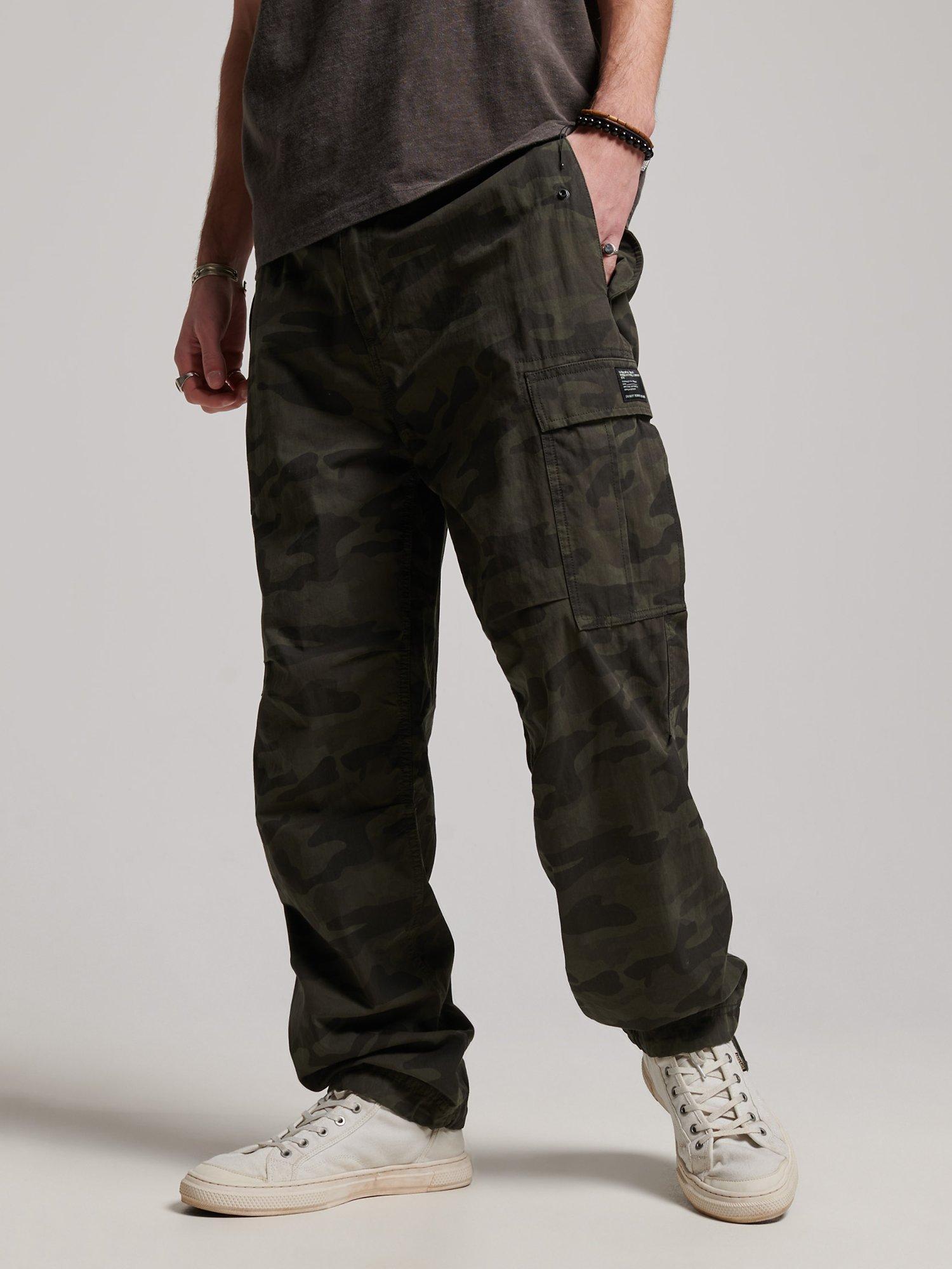 Superdry Parachute Grip Trousers, Overdyed Camo
