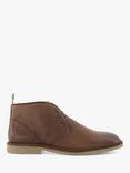 Dune London Cashed Leather Casual Chukka Boots, Brown