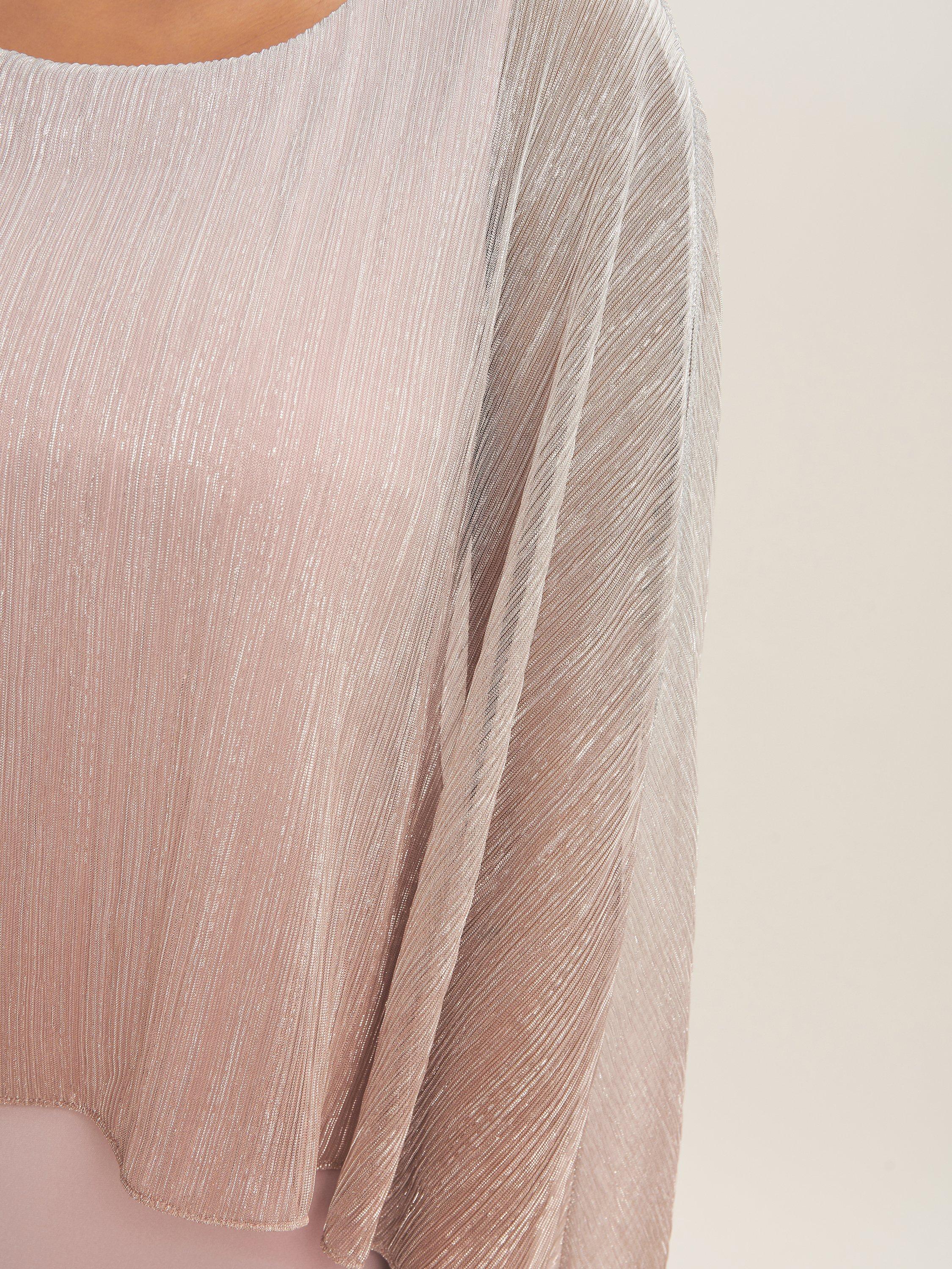 Product image 5 of 5, which shows Gina Bacconi Shyla Foil Dress, Rose Pink, 16