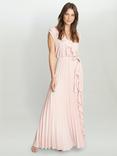 Gina Bacconi Caprice Chiffon Pleated Maxi Dress