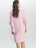 Gina Bacconi Lucy Metallic Trim Cape Dress