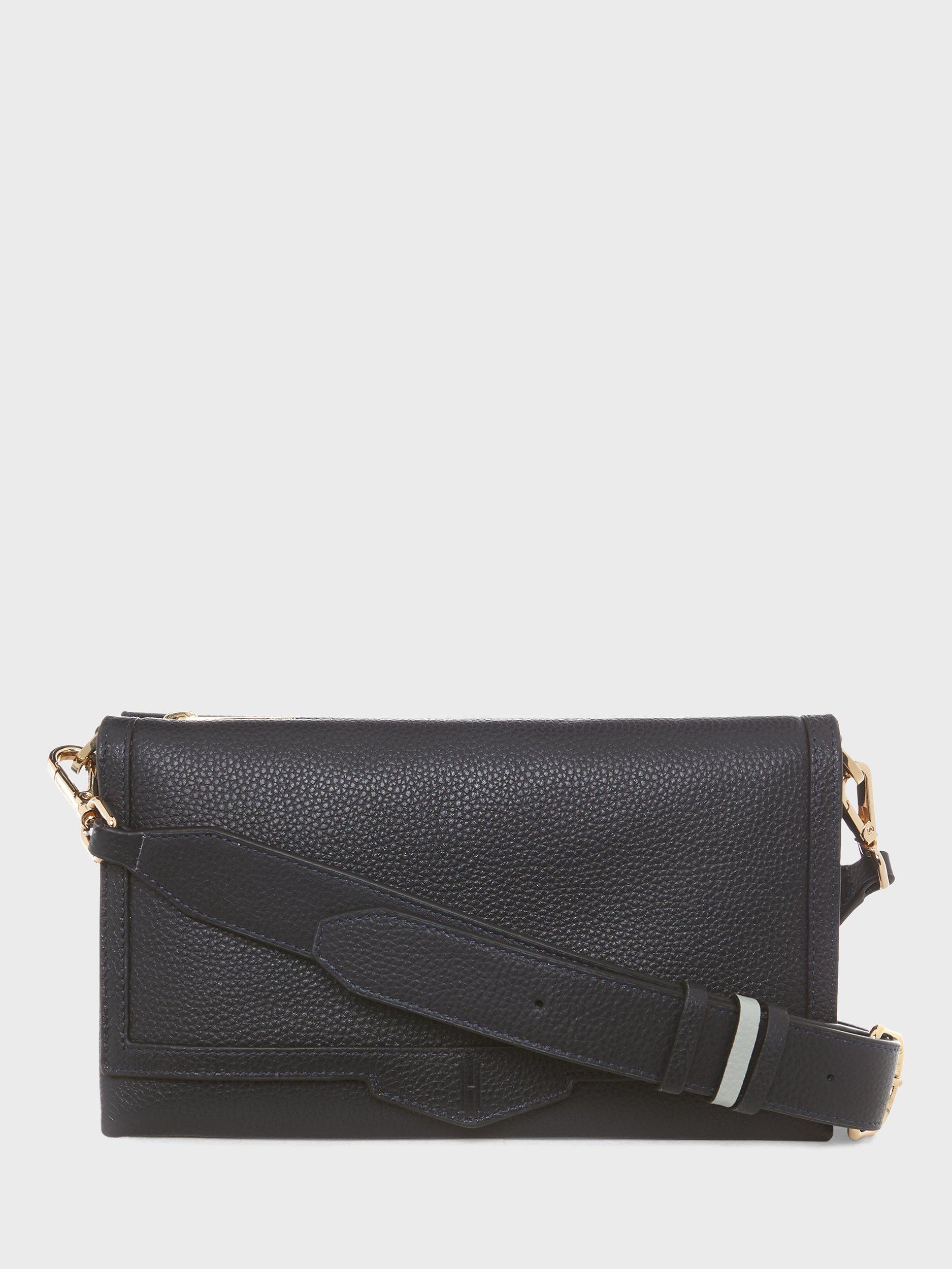 Hobbs Harlow Leather Cross Body Bag, Navy, One Size