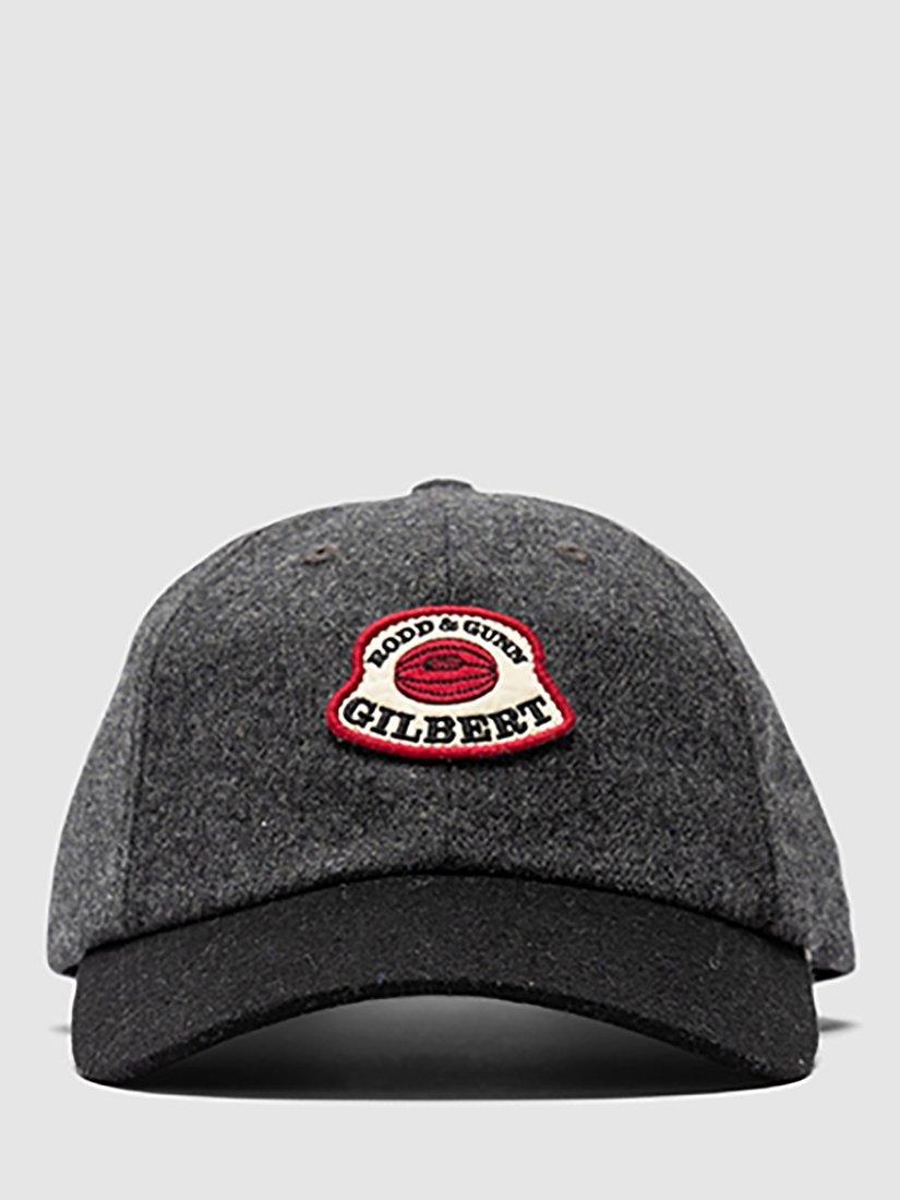 Rodd & Gunn Otago Wool Blend Cap, Charcoal/Black, One Size