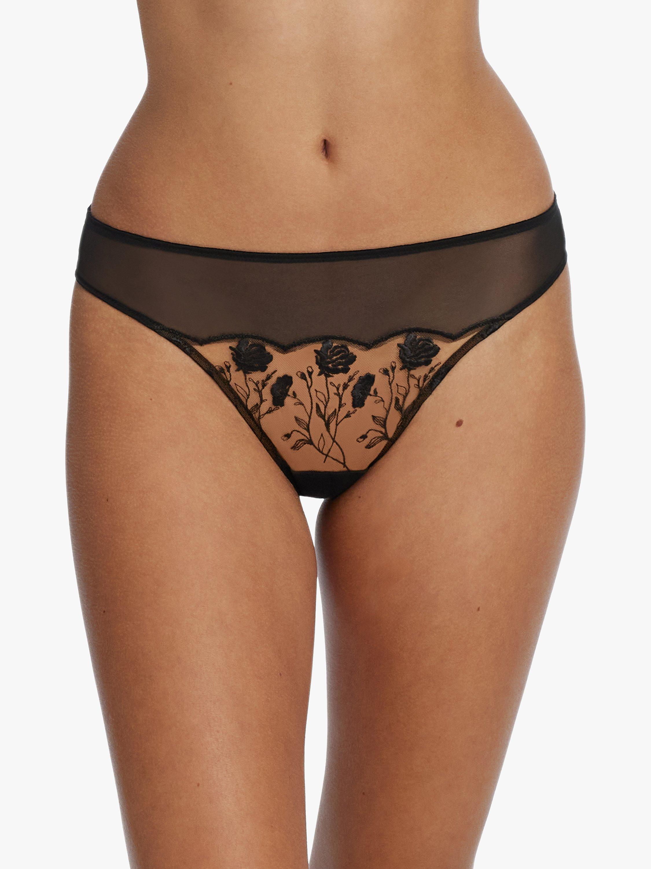 Skarlett Blue Enamoured Floral Embroidered Thong