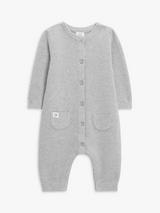 John Lewis Baby Knit Cotton Romper