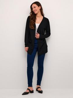 KAFFE Fenia Long Cardigan - view 2, Deep Black