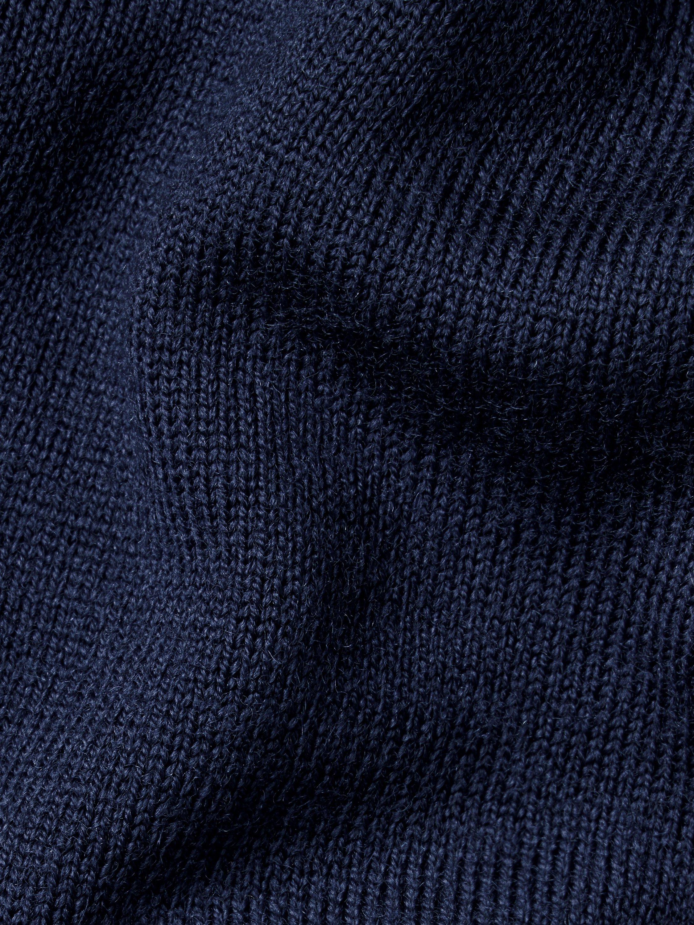 Product image 4 of 6, which shows Charles Tyrwhitt Merino Wool Zip Neck Jumper, Navy, S
