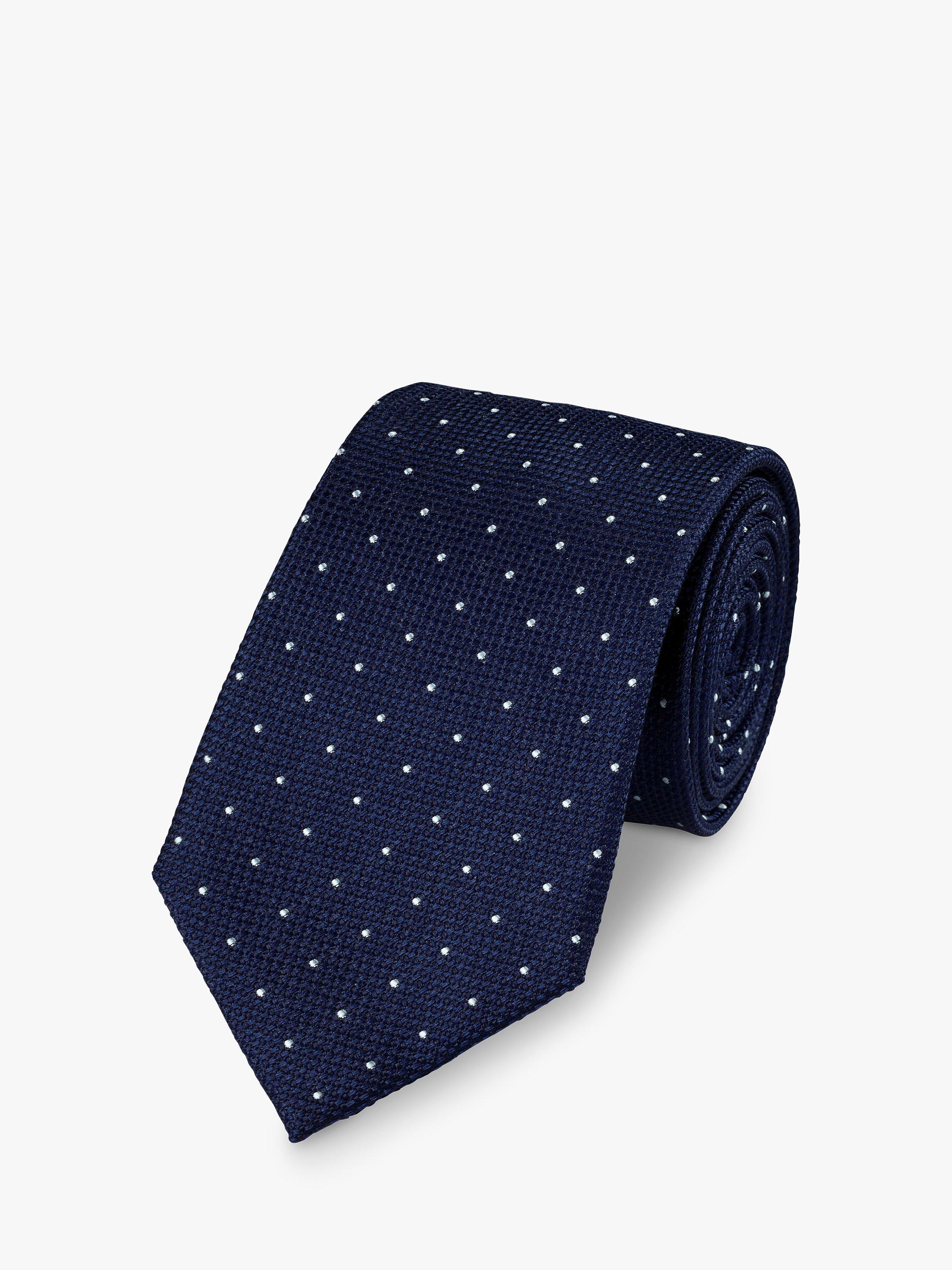 Charles Tyrwhitt Spot Print Stain Resistant Silk Tie