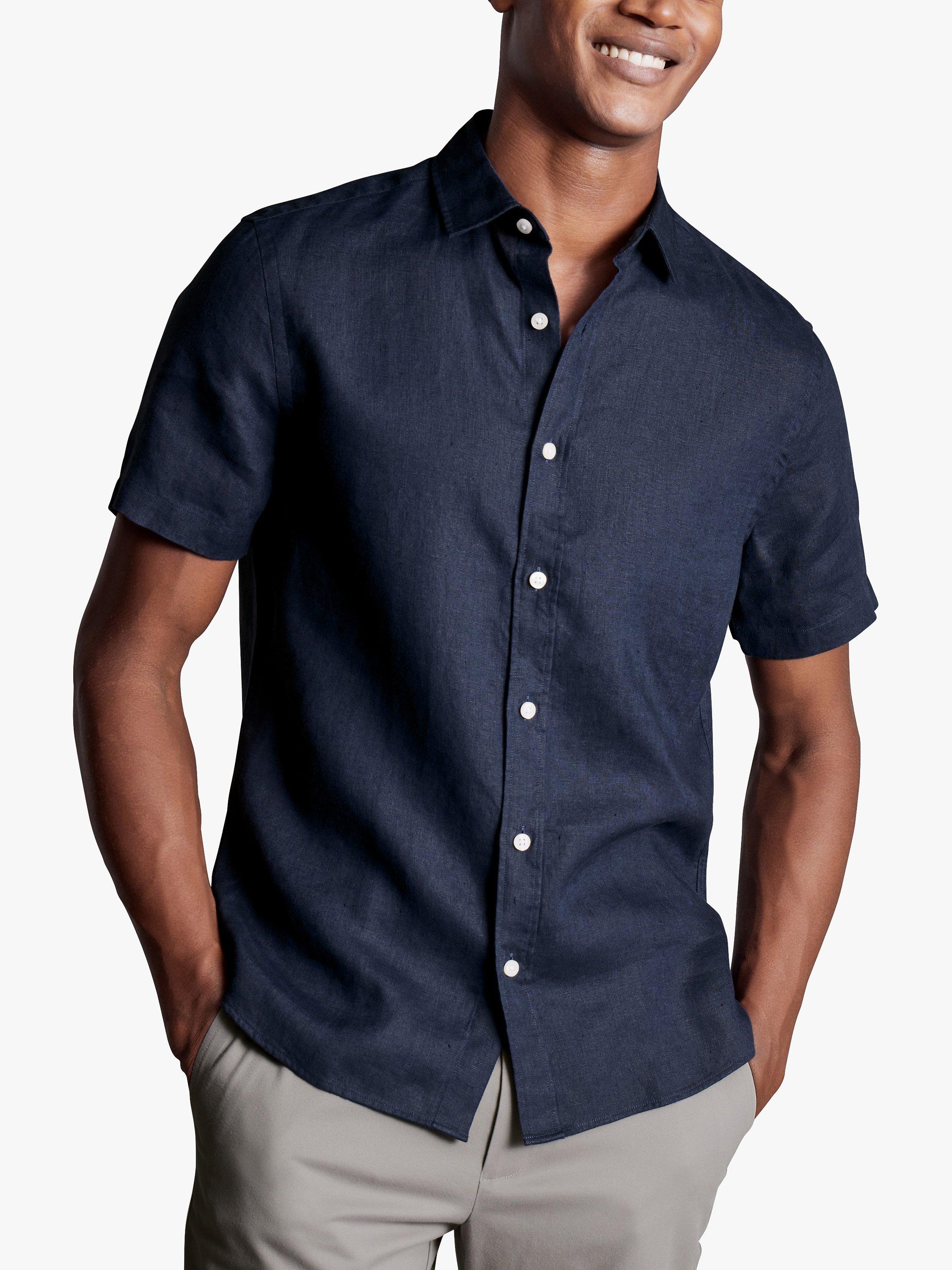 Charles Tyrwhitt Linen Short Sleeve Shirt