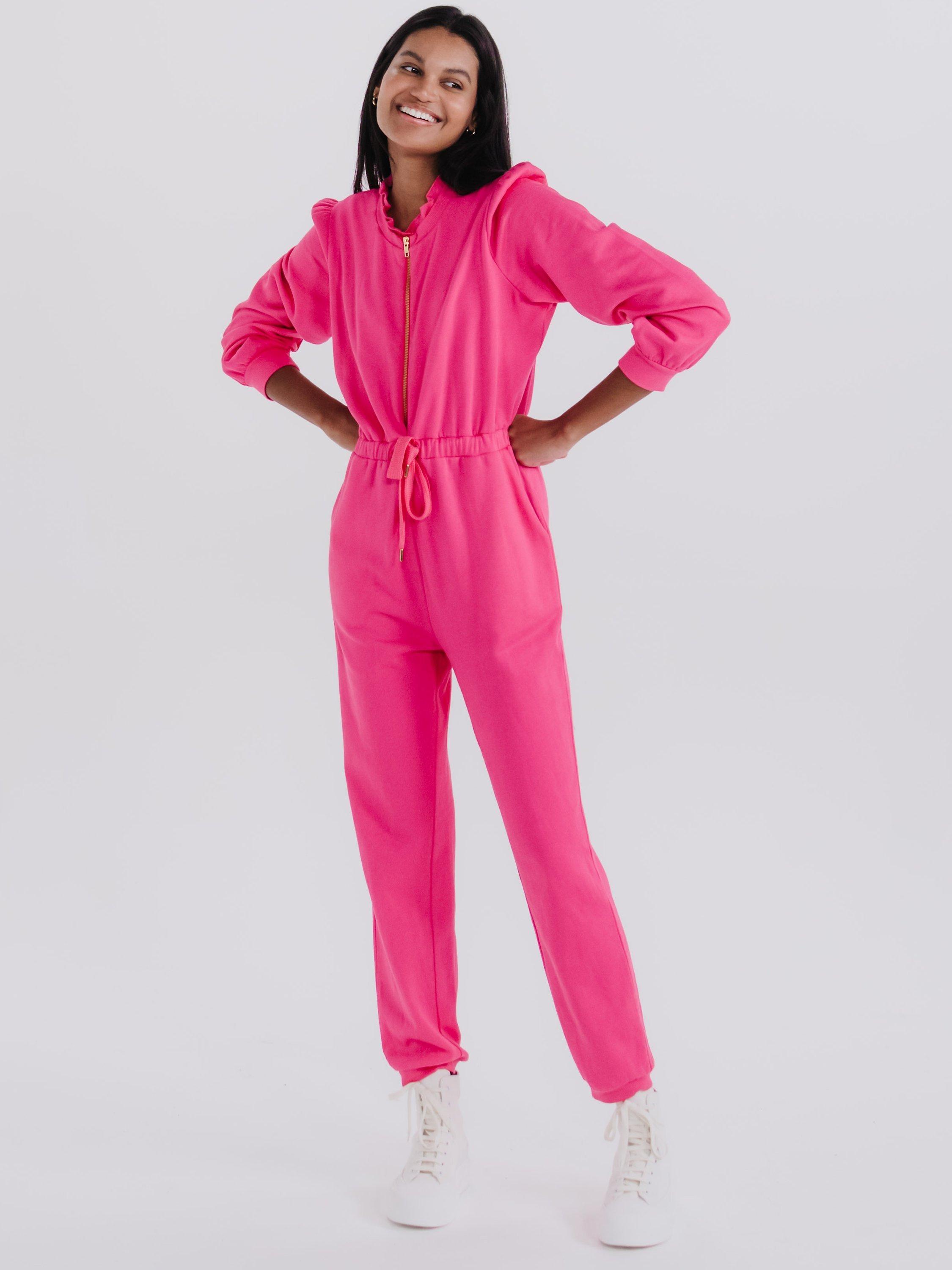 Cape Cove Dip Tie Jumpsuit, Pink