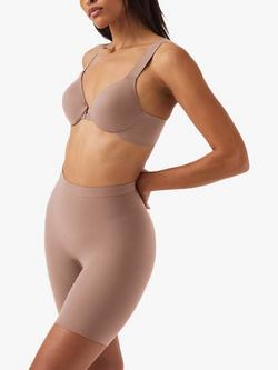 Spanx SPANXsculpt™ Seamless Power Mid-Thigh Shorts - view 2, Café Au Lait