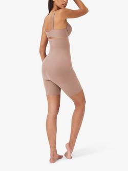 Spanx SPANXsculpt™ Seamless Power High-Waisted Mid-Thigh Shorts - view 2, Café Au Lait