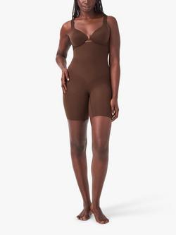 Spanx SPANXsculpt™ Seamless Power High-Waisted Mid-Thigh Shorts - view 2, Chestnut Brown