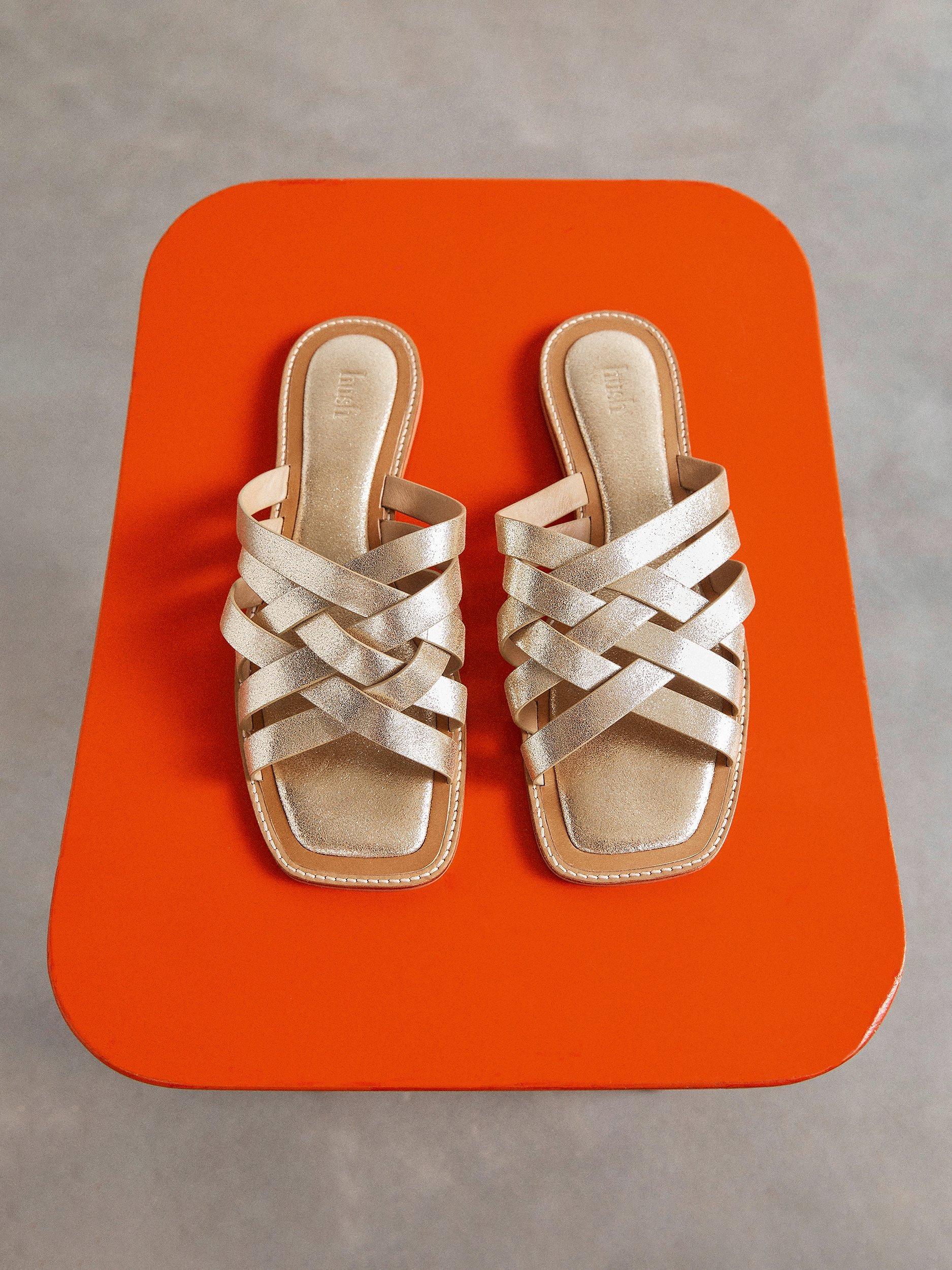 HUSH Oslo Sandals, Gold