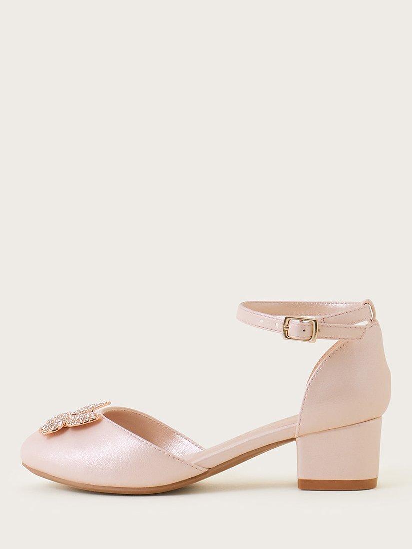 Monsoon Kids' Annette Shimmer Butterfly Heels