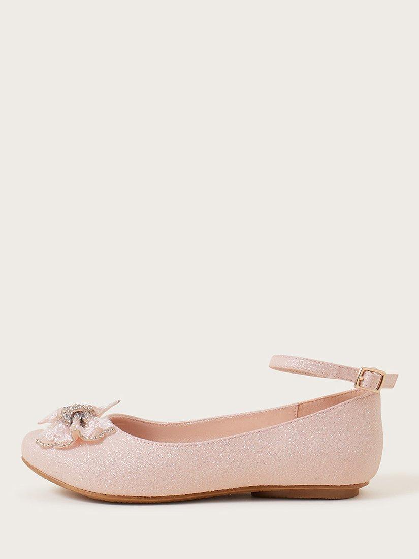 Monsoon Kids' Glitter Dawn Lace Ballerina Flats