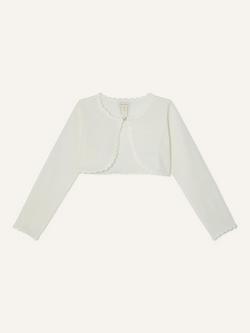 Monsoon Kids' Niamh Cardigan, Ivory