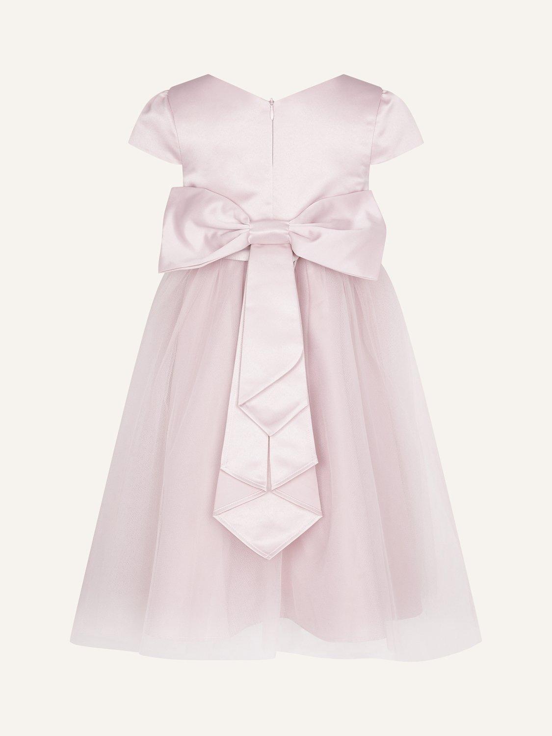 Product image 2 of 3, which shows Monsoon Kids' Tulle Bridesmaid Dress, Pink, 3 years