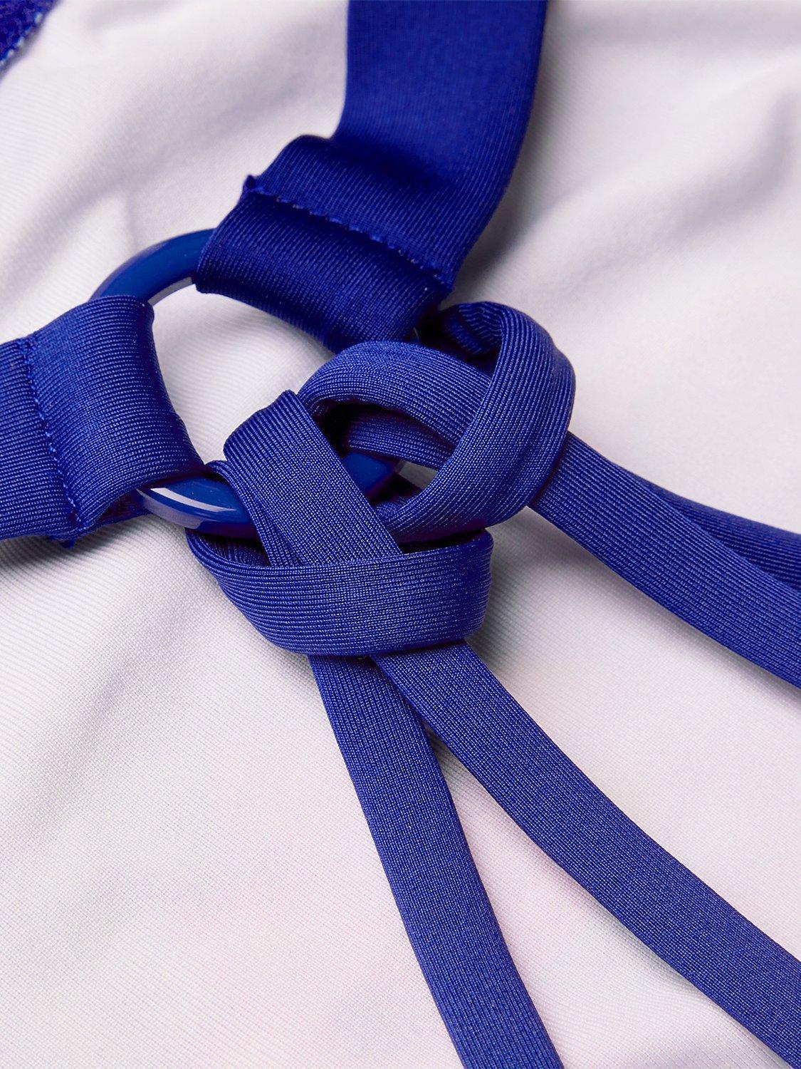 Product image 3 of 5, which shows Monsoon Kids' Koala Graphic Swimsuit, Navy, 11-12 years