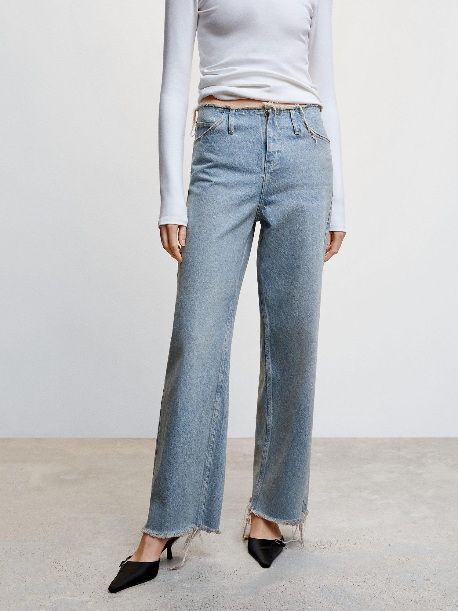 Mango Frankie Mid-rise Jeans, Blue