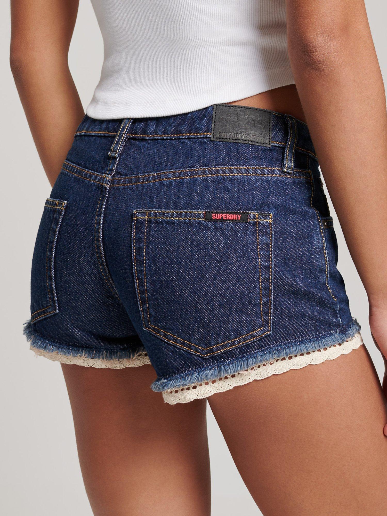 Product image 3 of 7, which shows Superdry Denim Hot Shorts, Van Dyke Mid Used, 26R