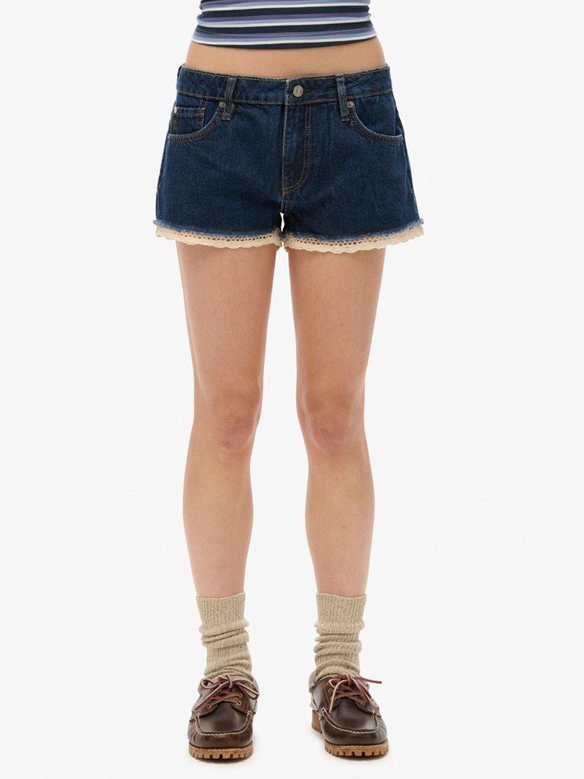 Product image 4 of 7, which shows Superdry Denim Hot Shorts, Van Dyke Mid Used, 26R