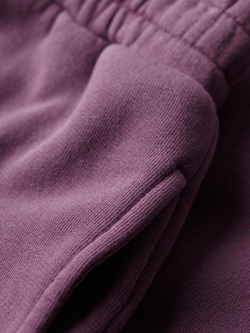 Product image 3 of 8, which shows Superdry Vintage Wash Sweat Shorts, Grape Jam Purple, 6