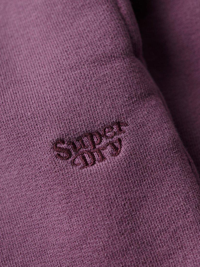 Product image 8 of 8, which shows Superdry Vintage Wash Sweat Shorts, Grape Jam Purple, 6