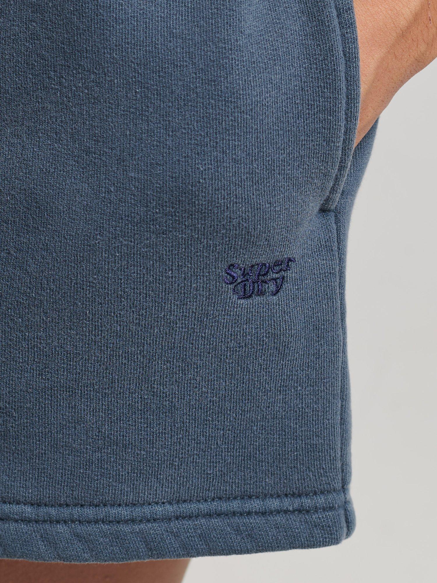 Product image 4 of 8, which shows Superdry Vintage Wash Sweat Shorts, Eclipse Navy, 6