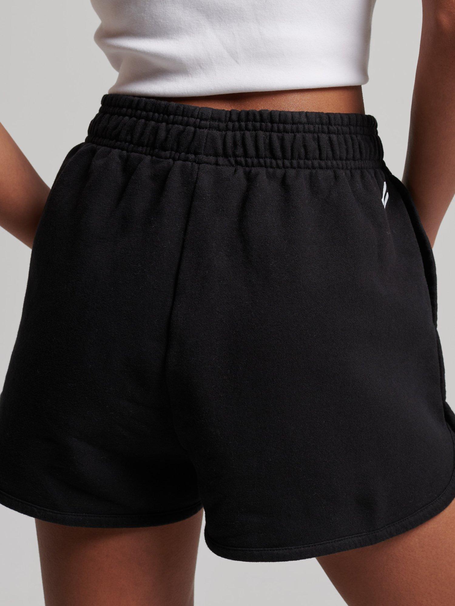 Superdry Core Sport Sweat Shorts, Black, 6