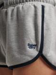 Superdry Vintage Jersey Racer Shorts, Grey/Navy