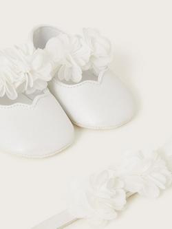 Monsoon Baby Corsage Bando & Bootie Set - view 2, Ivory