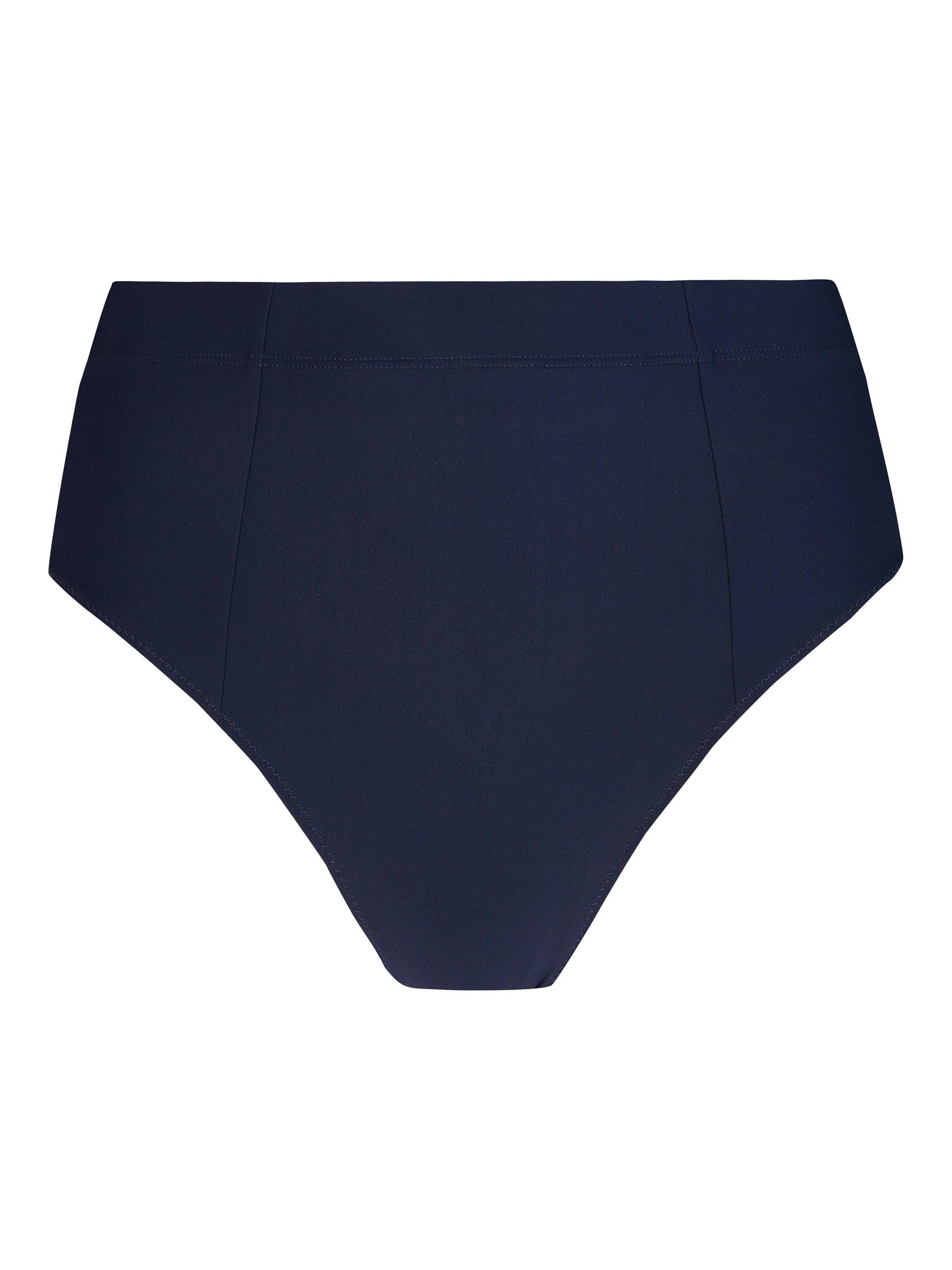 Product image 6 of 6, which shows Sweaty Betty Brook High Waist Bikini Bottoms, French Navy Blue, S