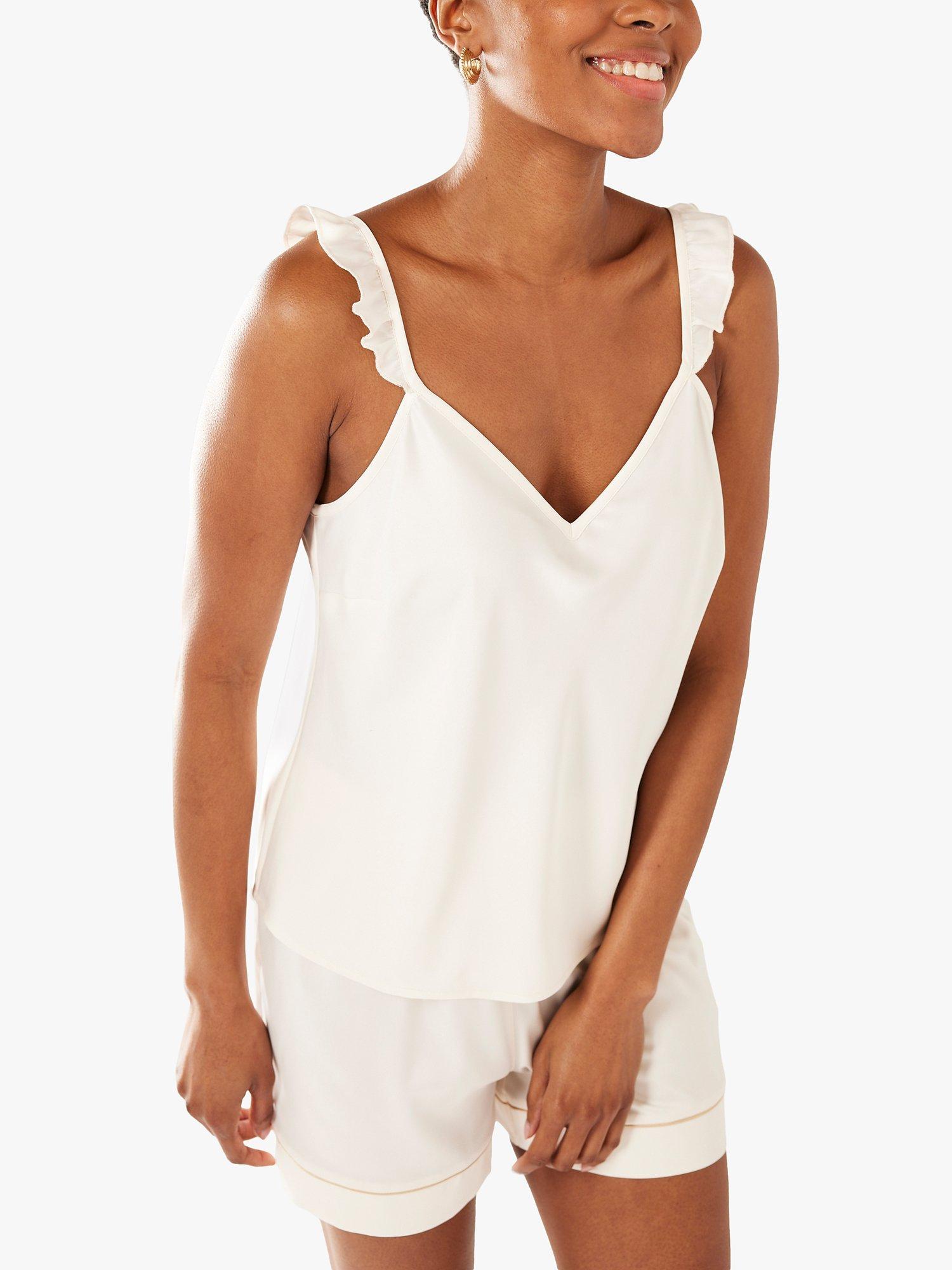 Chelsea Peers Cami Pyjama Shorts Set, Off White