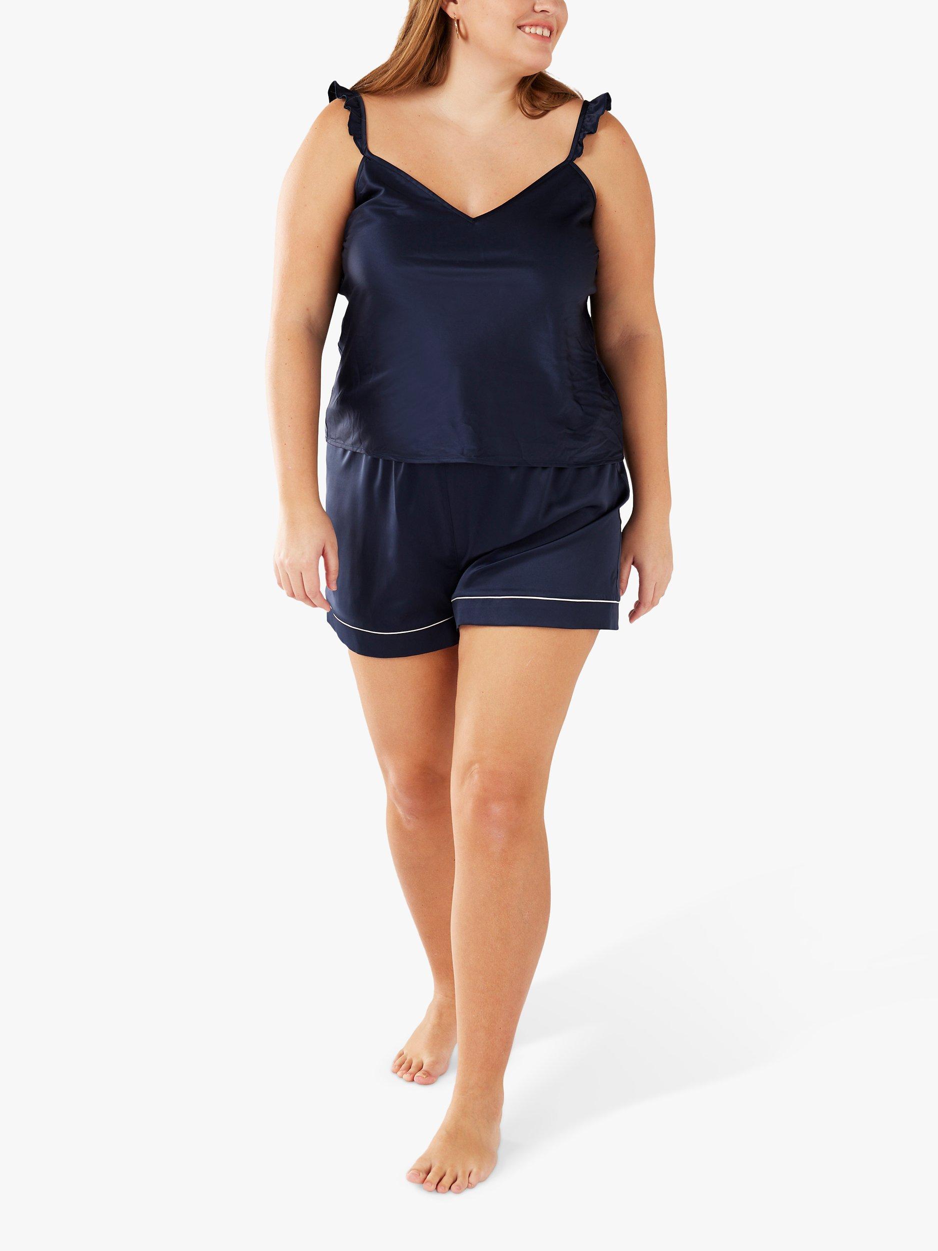 Chelsea Peers Curve Cami Pyjama Shorts Set, Navy