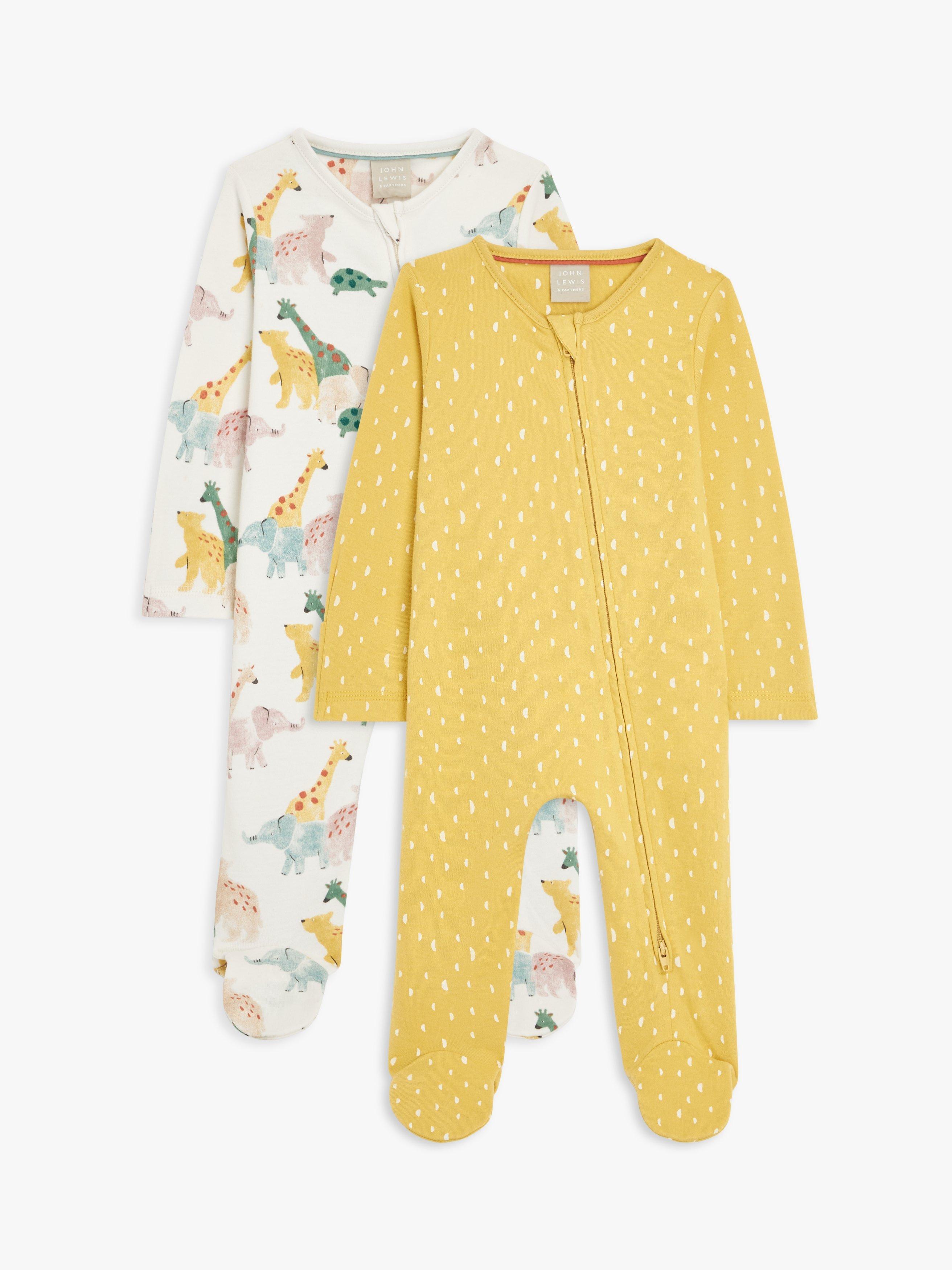 John Lewis Baby Book Club Sleepsuit, Pack of 2, Multi